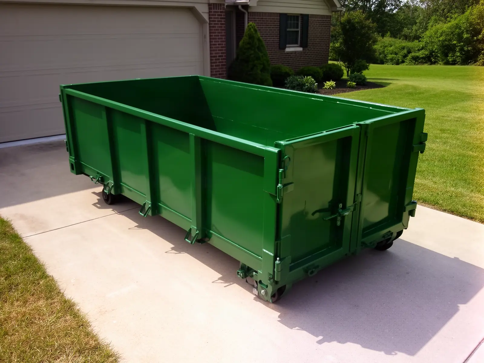 Roll-off dumpster from Flatrate Dumpster Rentals in Romulus, MI